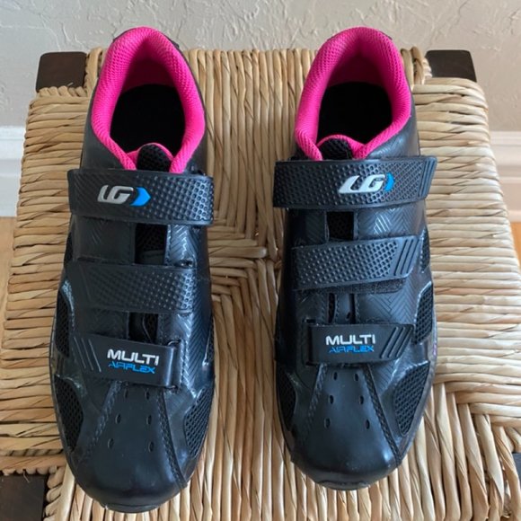 Women's Louis Garneau Multi Air Flex Bike Shoes, HRS-80, Black-Pink EU 40, US 8 - Picture 5 of 6